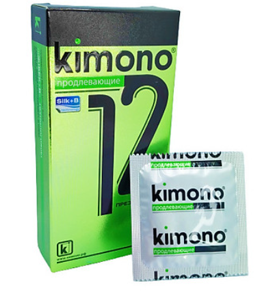 Bao cao su Kimono mỏng 0.03, gai mịn, kéo dài thời gian, của Nga, Hộp 12s